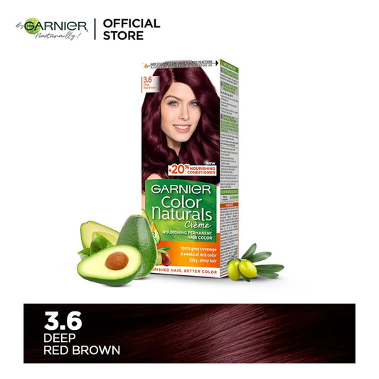 Garnier Color Naturals - 3.6 Deep Red Brown Hair Color