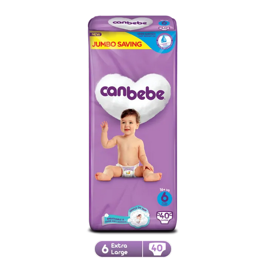 Canbebe Bundle Jumbo X Large Size 6 Pack Diapers (40PCS)