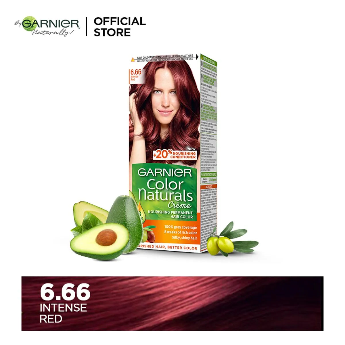 Garnier Color Naturals - 6.66 Intense Red Hair Color