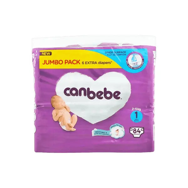 Canbebe Jumbo Pack Newborn Size 1 Diapers